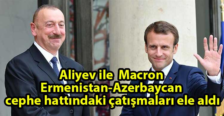 ozgur_gazete_kibris_Aliyev_ve_Macron_telefonda_gorustu
