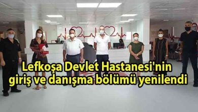ozgur_gazete_kibris_Dr._Burhan_Nalbantoğlu_Devlet_Hastanesi'nin_giriş_ve_danışma_bölümü_yenilendi