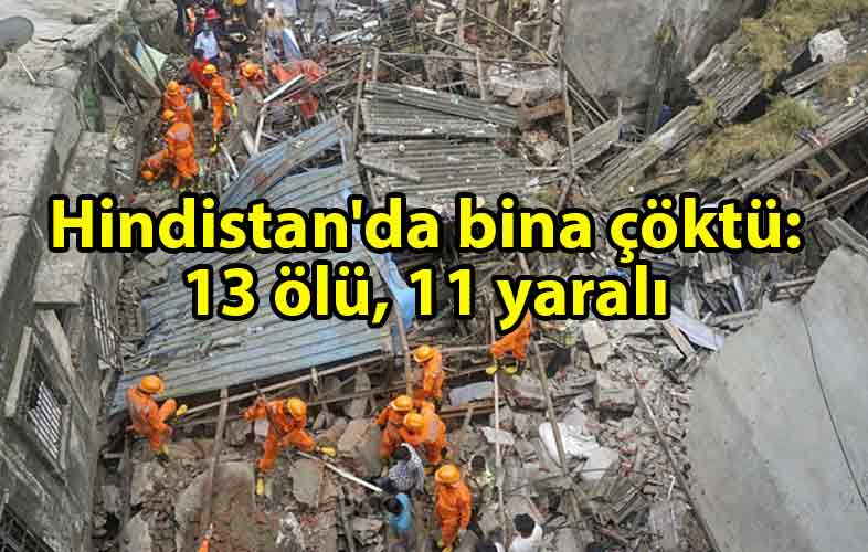 ozgur_gazete_kibris_Hindistan'da_dört_katlı_bir_bina_çöktü