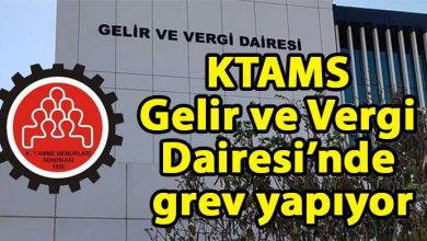 ozgur_gazete_kibris_KTAMS_bugun_Gelir_ve_Vergi_Dairesi_nde_grev_yapiyor