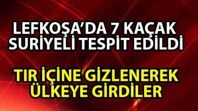 ozgur_gazete_kibris_Lefkosa_da_7_kacak_Suriyeli_tespit_edildi