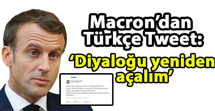 ozgur_gazete_kibris_Macron_dan_Turkce_tweet_Diyalogu_yeniden_acalim