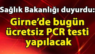 ozgur_gazete_kibris_Saglik_Bakanligi_ucretsiz_PCR_testi_yapacak