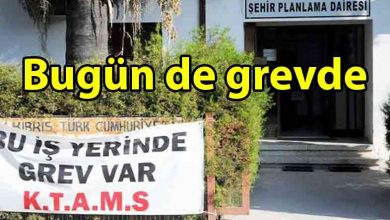 ozgur_gazete_kibris_Şehir_Planlama_Dairesi’nde_grev_devam_ediyor