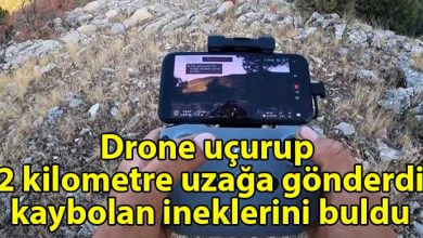 ozgur_gazete_kibris_Coban_kaybolan_ineklerini_drone_ile_buldu