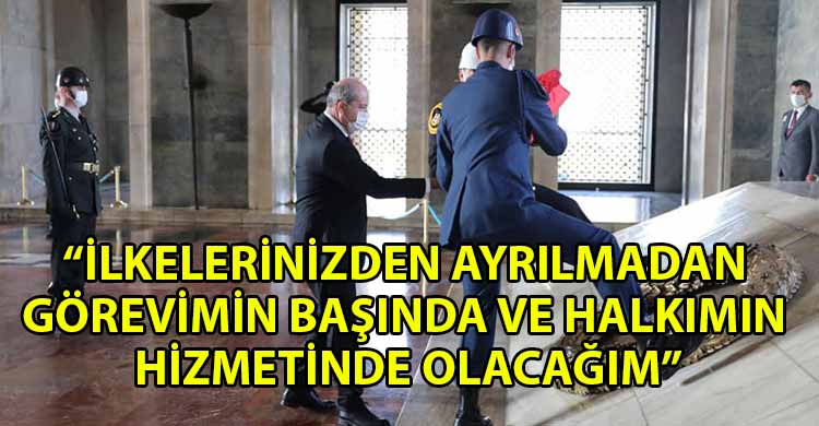 ozgur_gazete_kibris_Cumhurbaskani_Ersin_Tatar_Anitkabir_i_ziyaret_etti