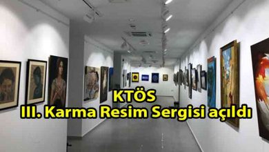 ozgur_gazete_kibris_KTÖS_III._Karma_Resim_Sergisi_ziyarete_açıldı
