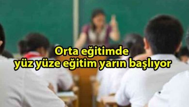 ozgur_gazete_kibris_Orta_dereceli_okullarda_yüz_yüze_eğitim_yarın_başlıyor