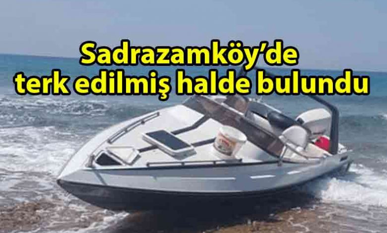 ozgur_gazete_kibris_Sadrazamköy_sahilinde_terk_edilmiş_sürat_teknesi