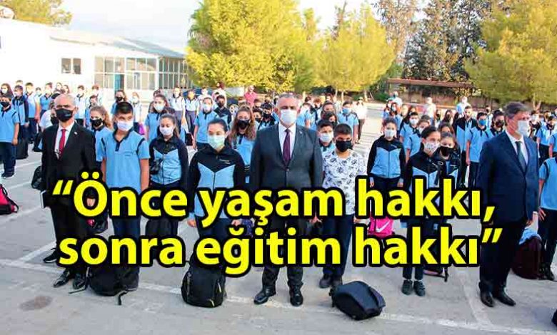 ozgur_gazete_kibris_Çavuşoğlu_Akdoğan_Polatpaşa_Lisesi’ni_ziyaret_etti
