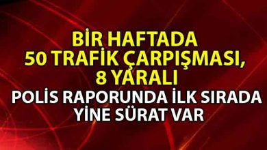 ozgur_gazete_kibris_Bir_haftada_50_trafik_çarpışması_8_yaralı