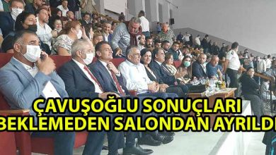 ozgur_gazete_kibris_Cavusoglu_sonuclari_beklemeden_kurultaydan_ayrildi