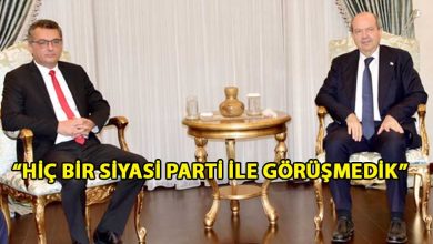 ozgur_gazete_kibris_Cumhurbaşkanı_Tatar_CTP_Genel_Başkanı_Tufan_Erhürman’ı_kabul_etti