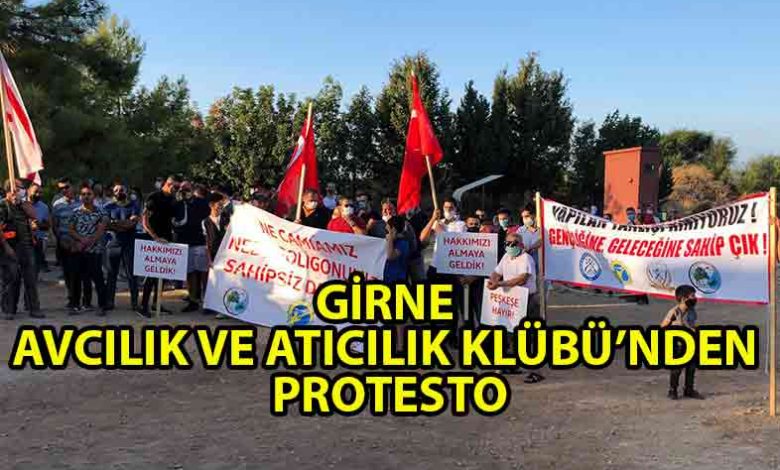 ozgur_gazete_kibris_Girne_Avcılık_ve_Atıcılık_Klübü’nden_protesto_gösterisi