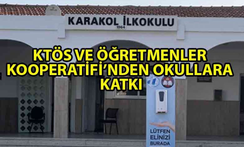ozgur_gazete_kibris_KTÖS_kamu_okullarına_dezenfektan_makinesi_maske_ve_dezenfektan_bağışı_yaptı