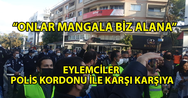 ozgur_gazete_kibris_Onlar_Mangala_Biz_Alana_eylemi_Meclis_önünde