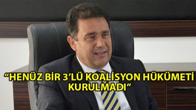 ozgur_gazete_kibris_Saner_Henüz_bir_üçlü_koalisyon_hükümetinin_kurulduğunu_söylemek_mümkün_değil
