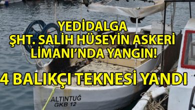 ozgur_gazete_kibris_Yedidalga'da_4-balıkçı_teknesi_yandı