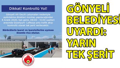 ozgur_gazete_kibris_Guzelyurt_Lefkosa_yolu_trafik_akisi_yarin_tek_seritten_verilecek