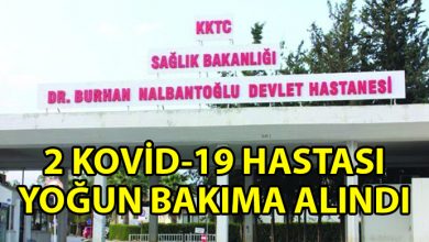 ozgur_gazete_kibris_Kovid_19_hastasi_2_kisi_yogun_bakima_alindi