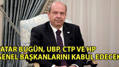 ozgur_gazete_kibris_Tatar_bugun_ve_yarin_siyasi_parti_baskanlariyla_gorusecek