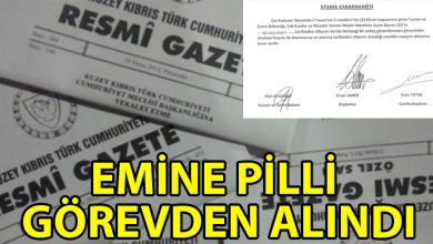 ozgur_gazete_kibris_Eski_Eserler_ve_Muzeler_Dairesi_Muduru_Emine_Pilli_gorevden_alindi