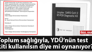 ozgur_gazete_kibris_saglik_bakanligi_test_kiti_ydu_