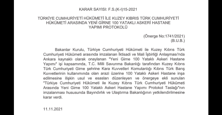 ozgur_gazete_kibris_girne_askeri_hastane_karar