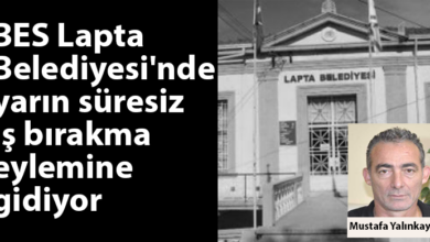ozgur_gazete_kibris_lapta_belediyesi_bes_is_birakma_eylemi