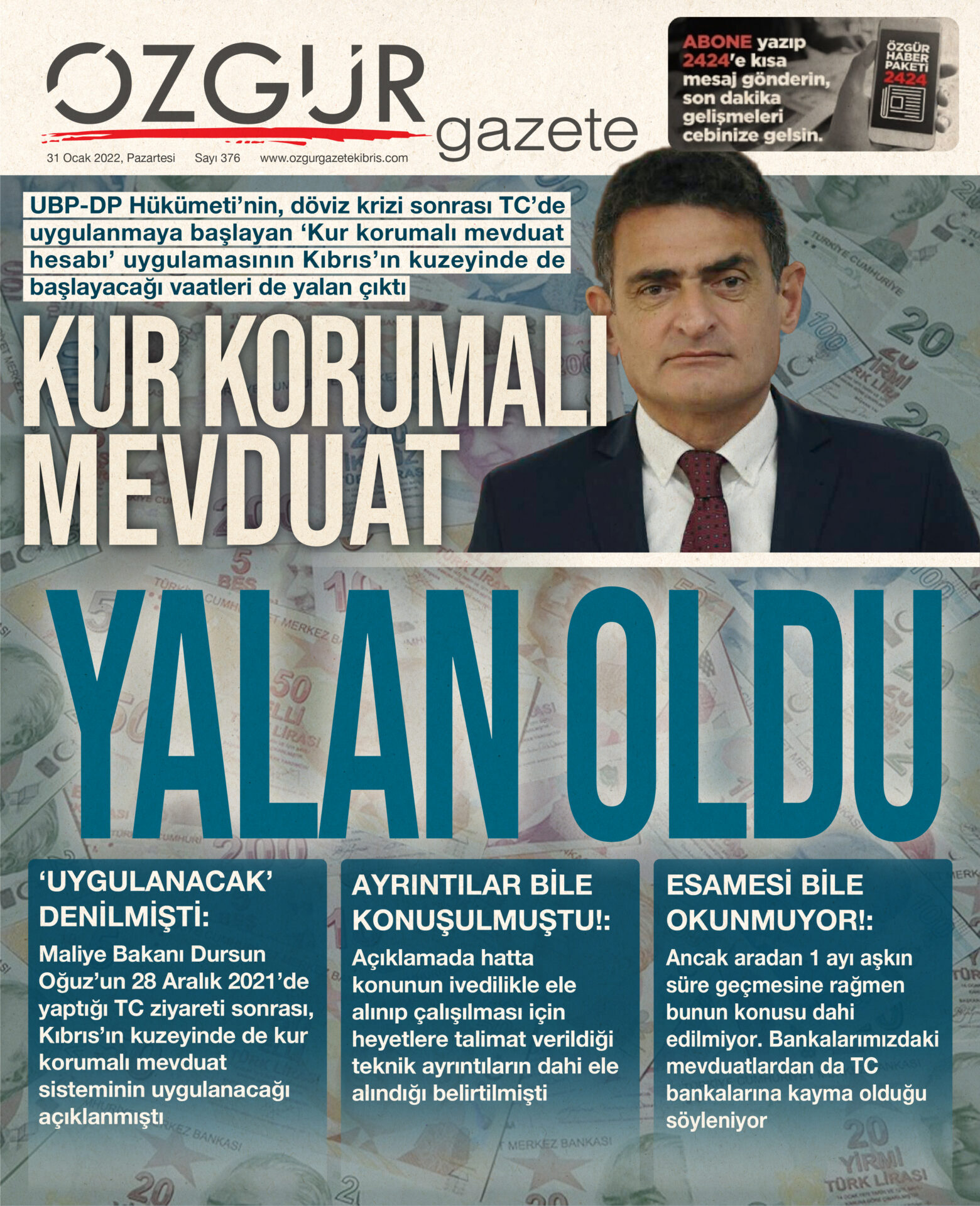 ozgur_gazete_kibris_kur_korumalı_mevduat_yalan_oldu