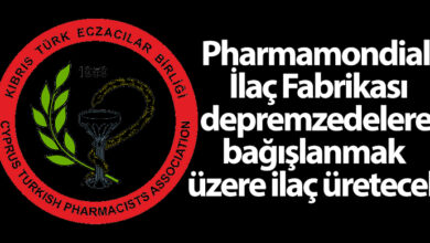 ozgur_gazete_kibris_eczacilar_birligi_ilac_depremzedeler