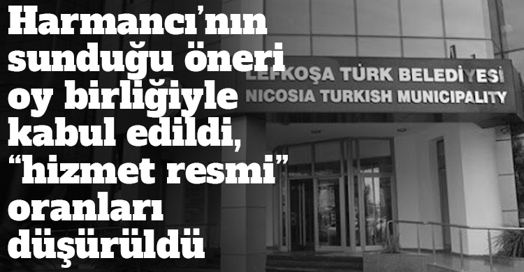 ozgur_gazete_kibris_lefkosa_turk_belediyesi_hizmet_resmi_bedeli_dusuruldu