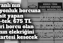 ozgur_gazete_kibris_kib_tek_elektrik_borcu